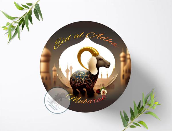Eid al Adha Mubarak Tortenaufleger Ø 20cm, 1464z